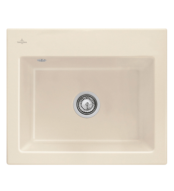 Мийка для кухні Villeroy & Boch Subway 60 S Flat 56,5х47,5 см кераміка ivory 33091FFU