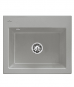 Мойка для кухни Villeroy & Boch Subway 60 S Flat 56,5х47,5 см керамика fossil 33091FKD