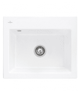 Мийка для кухні Villeroy & Boch Subway 60 S Flat 56,5х47,5 см кераміка stone white 33091FRW