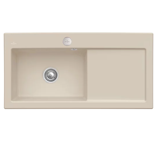 Мийка для кухні Villeroy & Boch Subway 60 XL 100х51 см чаша зліва кераміка almond 671802AM