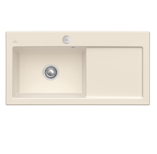 Мийка для кухні Villeroy & Boch Subway 60 XL 100х51 см чаша зліва кераміка ivory 671802FU