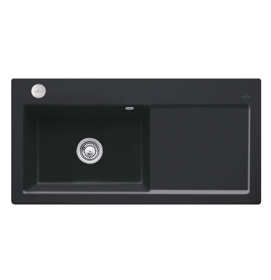 Мойка для кухни Villeroy & Boch Subway 60 XL 100х51 см чаша слева керамика ebony 671802S5
