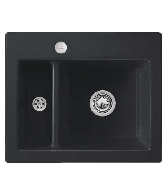 Мийка для кухні Villeroy & Boch Subway 60 XM 62х51 см кераміка graphite 678002i4