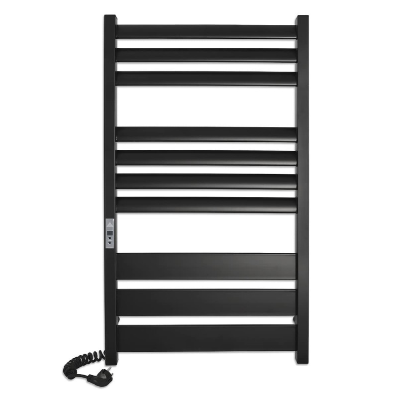 Електричний полотенцесушитель Laris ЗЕБРА ЛАВИНА ЧКЧ10 500х900 Е (підключення зліва) чорний 75201091