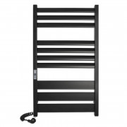 Электрический полотенцесушитель Laris ЗЕБРА ЛАВИНА ЧКЧ10 500Х900 Э (подключение слева) черный 75201091