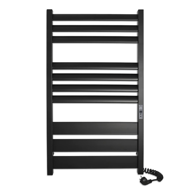 Електричний полотенцесушитель Laris ЗЕБРА ЛАВИНА ЧКЧ10 500х900 Е (підключення праворуч) чорний 75201092