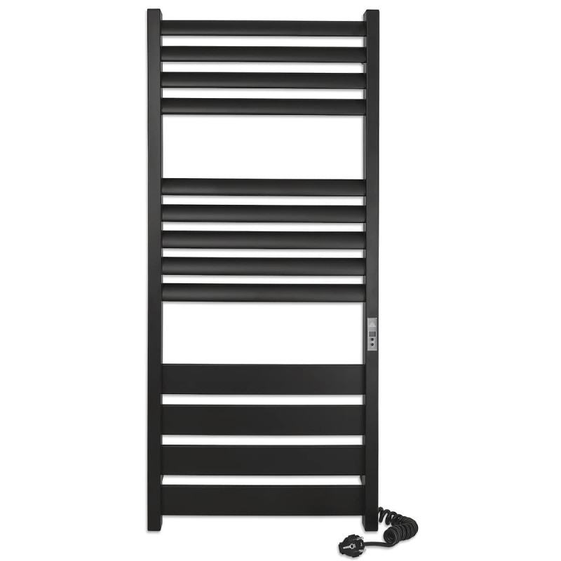 Электрический полотенцесушитель Laris ЗЕБРА ЛАВИНА ЧКЧ13 500Х1200 Э (подключение справа) черный 75201094