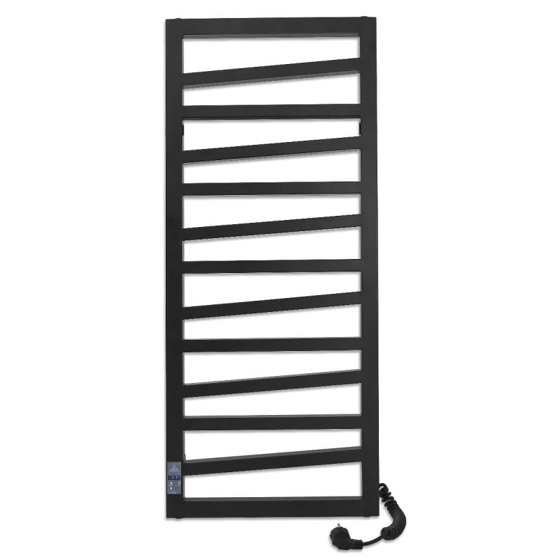 Электрический полотенцесушитель Laris ЗЕБРА МИРАЖ ЧКЧ11 500Х1200 Э (подключение справа) черный 71207715