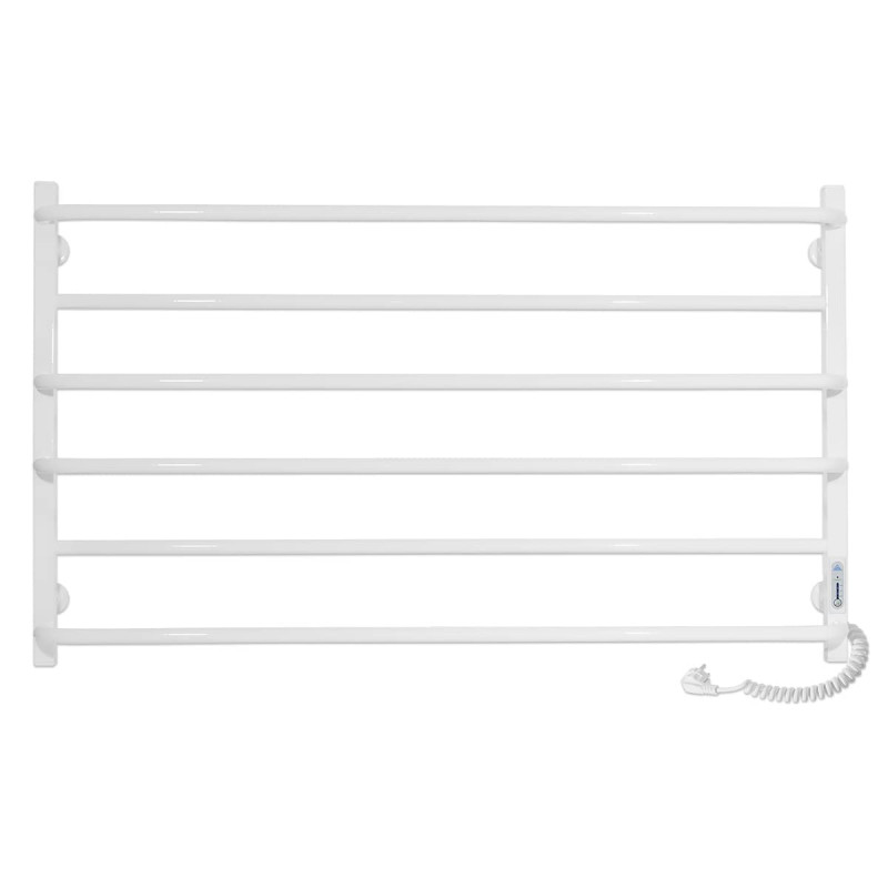 Электрический полотенцесушитель Laris ЗЕБРА ПРАКТИК ЧК6 1000 Х 600 Э (подключение справа) белый 77700083