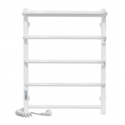 Электрический полотенцесушитель Laris ЗЕБРА СТАНДАРТ ЧК5 500Х660 Э (подключение слева) белый 77700075