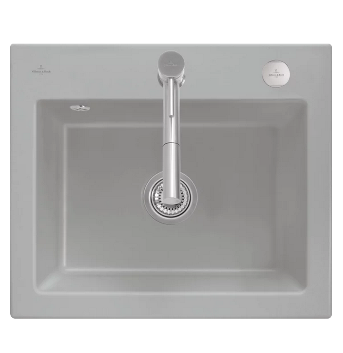 Мийка для кухні Villeroy & Boch Subway 60 S Flat 56,5х47,5 см кераміка fossil 33092FKD