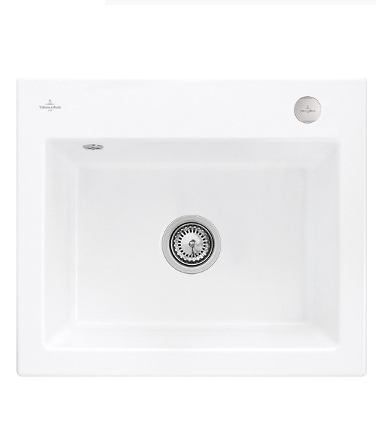 Мойка для кухни Villeroy & Boch Subway 60 S Flat 56,5х47,5 см керамика stone white 33092FRW