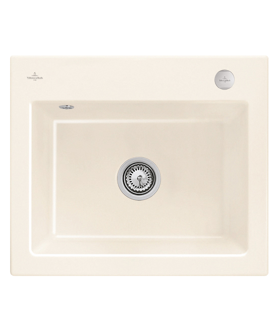 Мийка для кухні Villeroy & Boch Subway 60 S Flat 56,5х47,5 см кераміка crema 33092FKR