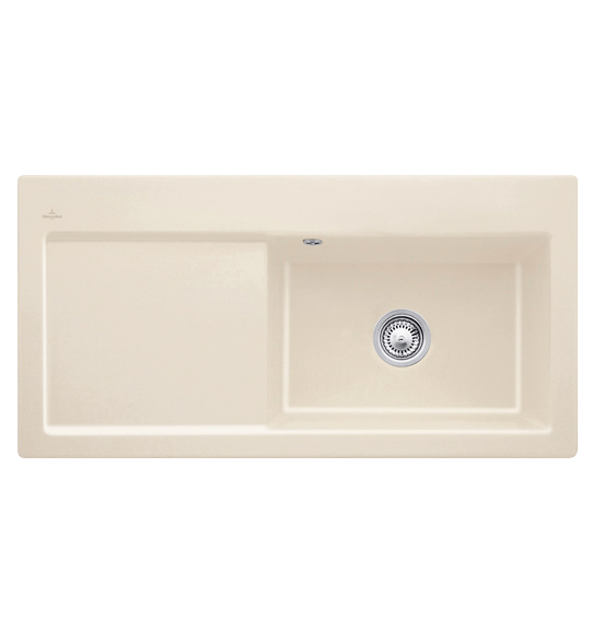 Мойка для кухни Villeroy & Boch Subway 60 XL Flat 96,5х47,5 см чаша справа керамика ivory 67191FFU