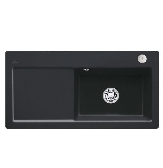 Мойка для кухни Villeroy & Boch Subway 60 XL Flat 96,5х47,5 см чаша справа керамика ebony 67192FS5