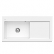 Мийка для кухні Villeroy & Boch Subway 60 XL Flat 96,5х47,5 см чаша зліва кераміка snow white 67181FKG