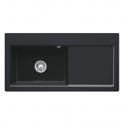 Мийка для кухні Villeroy & Boch Subway 60 XL Flat 96,5х47,5 см чаша зліва кераміка ebony 67181FS5