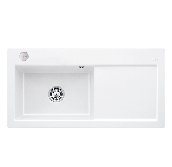 Мойка для кухни Villeroy & Boch Subway 60 XL Flat 96,5х47,5 см чаша слева керамика white alpin 67182FR1