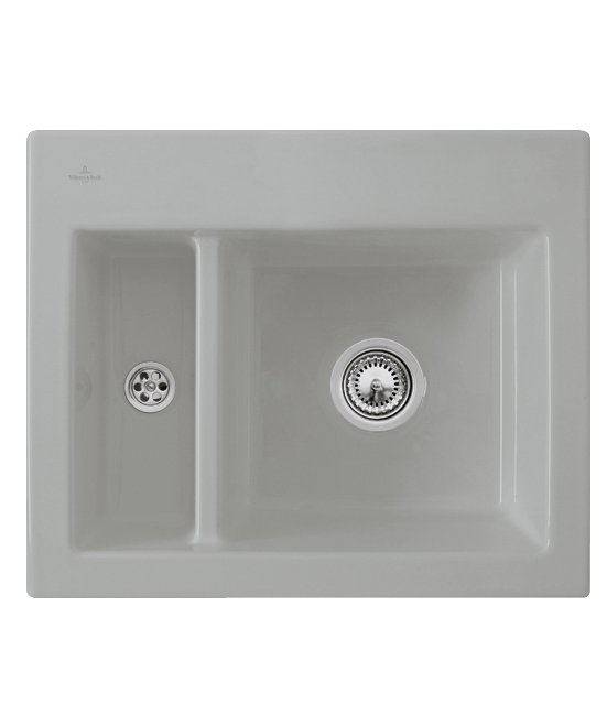 Мийка для кухні Villeroy & Boch Subway 60 XM Flat 58,5х47,5 см кераміка fossil 67801FKD