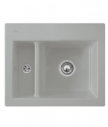 Мойка для кухни Villeroy & Boch Subway 60 XM Flat 58,5х47,5 см керамика fossil 67801FKD