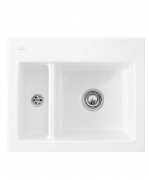 Мойка для кухни Villeroy & Boch Subway 60 XM Flat 58,5х47,5 см керамика snow white 67801FKG