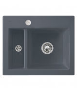 Мойка для кухни Villeroy & Boch Subway 60 XM Flat 58,5х47,5 см керамика ebony 67802FS5