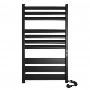 Электрический полотенцесушитель Laris ЗЕБРА ЛАВИНА ЧКЧ10 500Х900 Э (подключение справа) черный 75201092