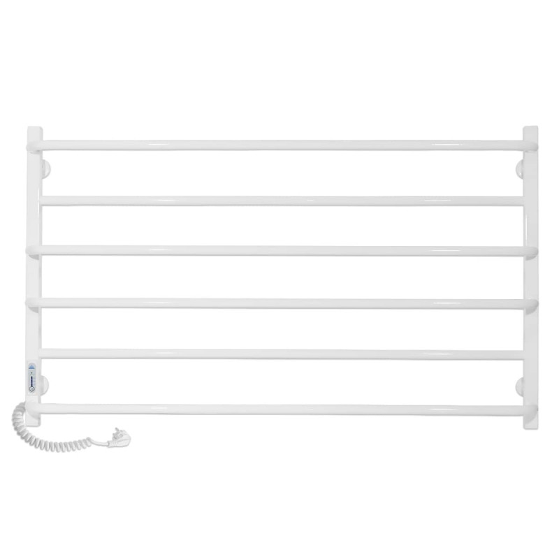 Електричний полотенцесушитель Laris ЗЕБРА ПРАКТИК ЧК6 1000 х 600 Е (підключення зліва) білий 77700082