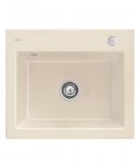 Мийка для кухні Villeroy & Boch Subway 60 S Flat 56,5х47,5 см кераміка ivory 33092FFU