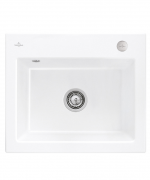 Мийка для кухні Villeroy & Boch Subway 60 S Flat 56,5х47,5 см кераміка snow white 33092FKG