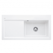 Мийка для кухні Villeroy & Boch Subway 60 XL Flat 96,5х47,5 см чаша справа кераміка stone white 67191FRW