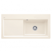 Мийка для кухні Villeroy & Boch Subway 60 XL Flat 96,5х47,5 см чаша справа кераміка crema 67191FKR