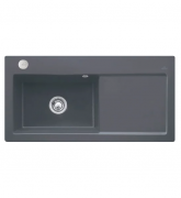 Мийка для кухні Villeroy & Boch Subway 60 XL Flat 96,5х47,5 см чаша зліва кераміка graphite 67182Fi4