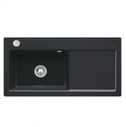 Мийка для кухні Villeroy & Boch Subway 60 XL Flat 96,5х47,5 см чаша зліва кераміка ebony 67182FS5