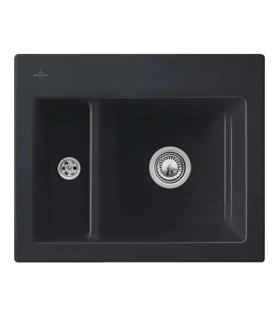 Мийка для кухні Villeroy & Boch Subway 60 XM Flat 58,5х47,5 см кераміка graphite 67801Fi4
