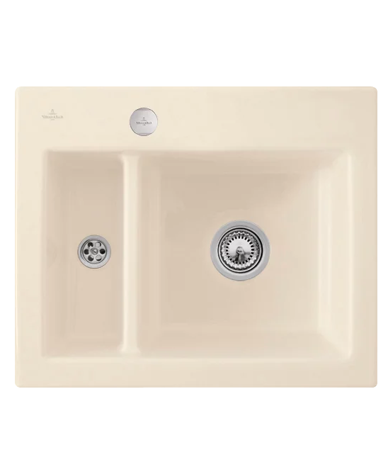 Мийка для кухні Villeroy & Boch Subway 60 XM Flat 58,5х47,5 см кераміка ivory 67802FFU