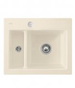 Мойка для кухни Villeroy & Boch Subway 60 XM Flat 58,5х47,5 см керамика crema 67802FKR