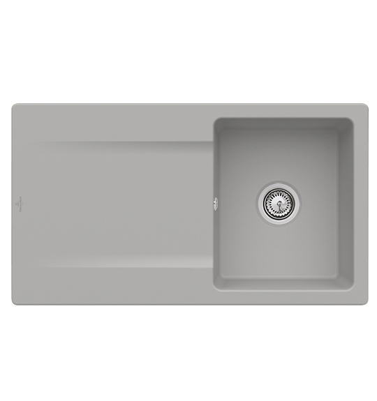 Мийка для кухні Villeroy & Boch Siluet 50 Flat 88х49 см кераміка fossil 33351FKD