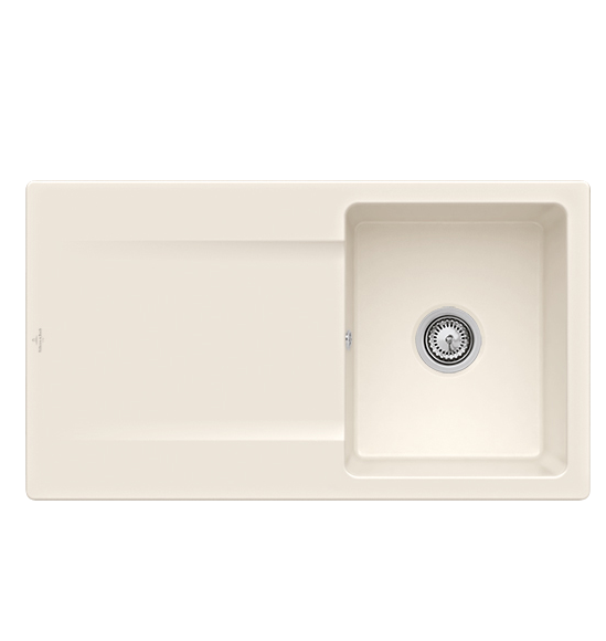 Мойка для кухни Villeroy & Boch Siluet 50 Flat 88х49 см керамика crema 33351FKR