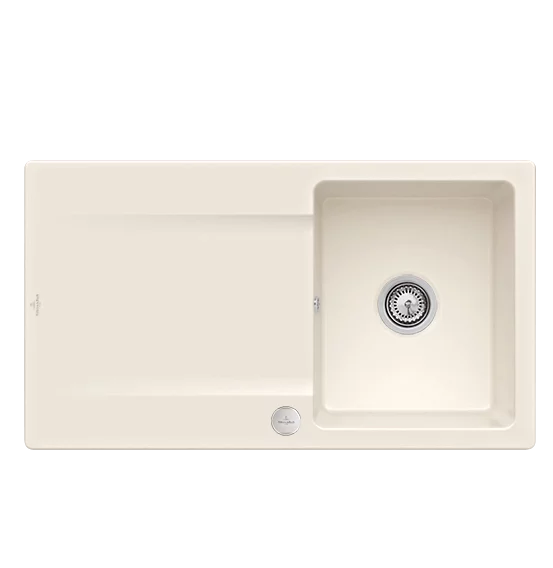 Мийка для кухні Villeroy & Boch Siluet 50 Flat 88х49 см кераміка crema 33352FKR