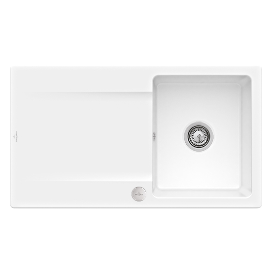 Мойка для кухни Villeroy & Boch Siluet 50 Flat 88х49 см керамика snow white 33352FKG