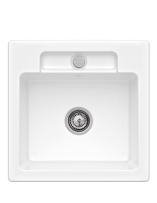 Мийка для кухні Villeroy & Boch Siluet 50 S Flat 49х49 см кераміка white alpin 33451FR1