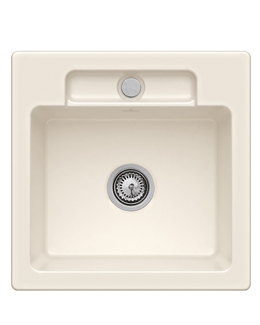 Мойка для кухни Villeroy & Boch Siluet 50 S Flat 49х49 см керамика crema 33451FKR