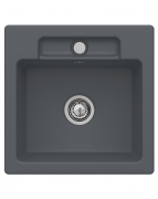 Мойка для кухни Villeroy & Boch Siluet 50 S Flat 49х49 см керамика graphite 33451Fi4