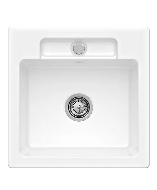 Мойка для кухни Villeroy & Boch Siluet 50 S Flat 49х49 см керамика snow white 33451FKG