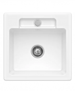 Мойка для кухни Villeroy & Boch Siluet 50 S Flat 49х49 см керамика snow white 33451FKG