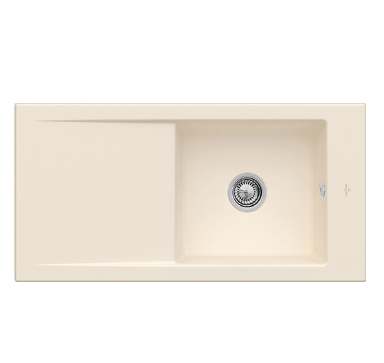 Мийка для кухні Villeroy & Boch Timeline 60 Flat 96,5х47,5 см кераміка ivory 67901FFU