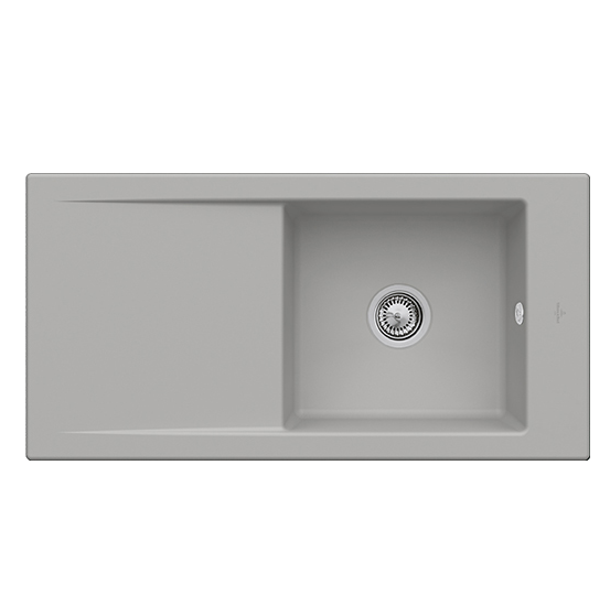 Мийка для кухні Villeroy & Boch Timeline 60 Flat 96,5х47,5 см кераміка fossil 67901FKD