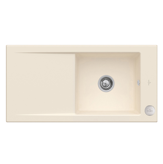 Мойка для кухни Villeroy & Boch Timeline 60 Flat 96,5х47,5 см керамика ivory 67902FFU