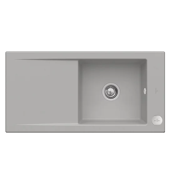 Мийка для кухні Villeroy & Boch Timeline 60 Flat 96,5х47,5 см кераміка fossil 67902FKD